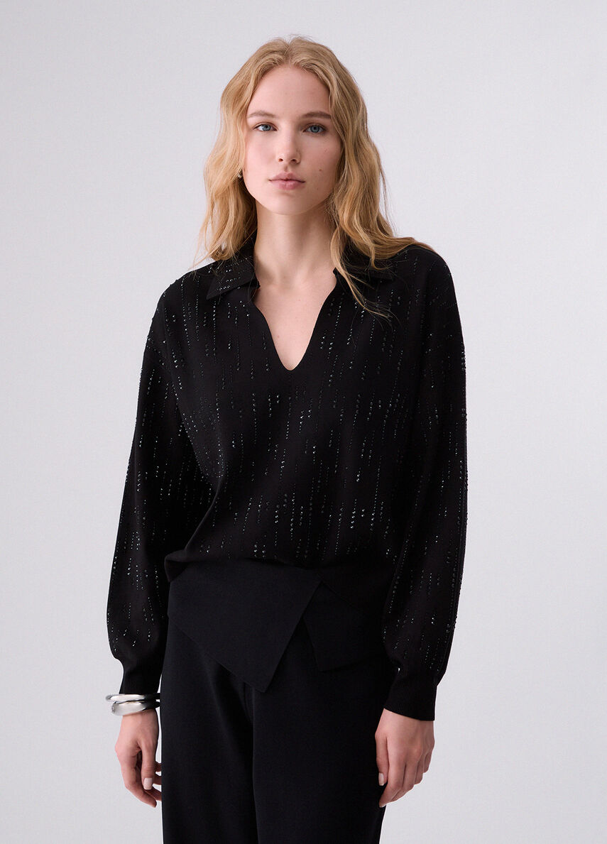 Maglia donna Liu Jo CF6161MS99E Nero