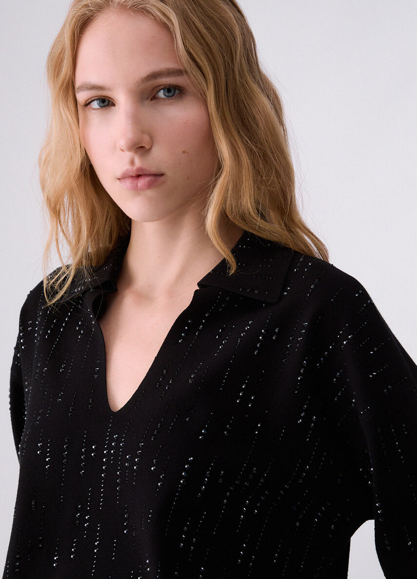 Maglia donna Liu Jo CF6161MS99E Nero